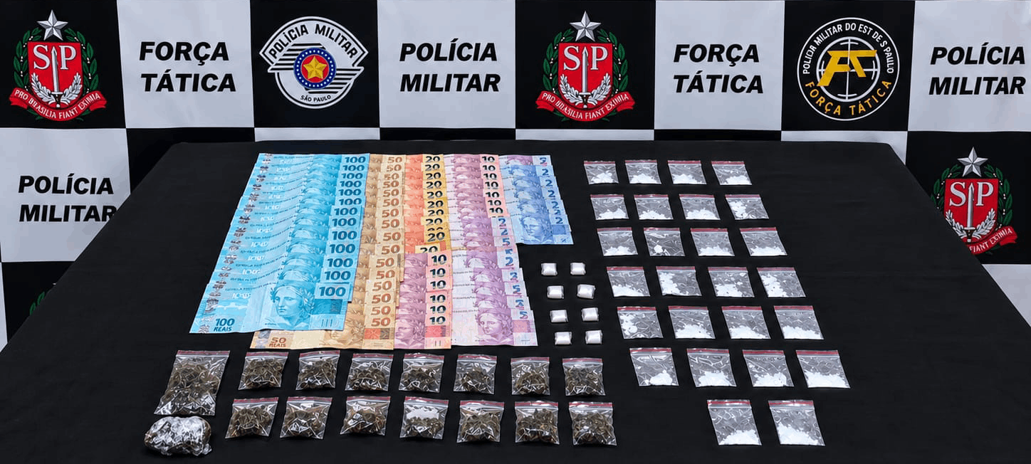 Força Tática fecha o cerco, apanha traficante após quebra-pau e acha "combo de drogas" em Araçatuba