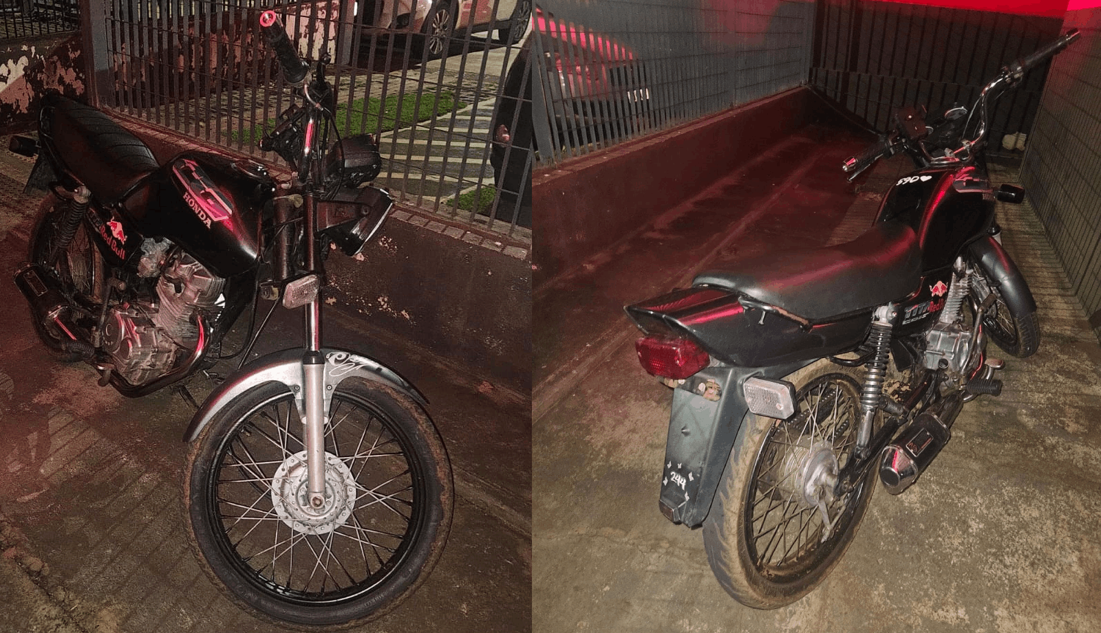 Motociclista apronta correria, cai em estrada de terra e vai parar no plantão policial em Brejo Alegre