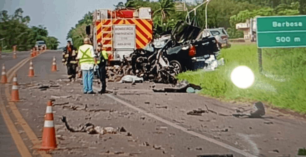 Morador em Buritama morre em colisão de caminhonete com carreta em Barbosa