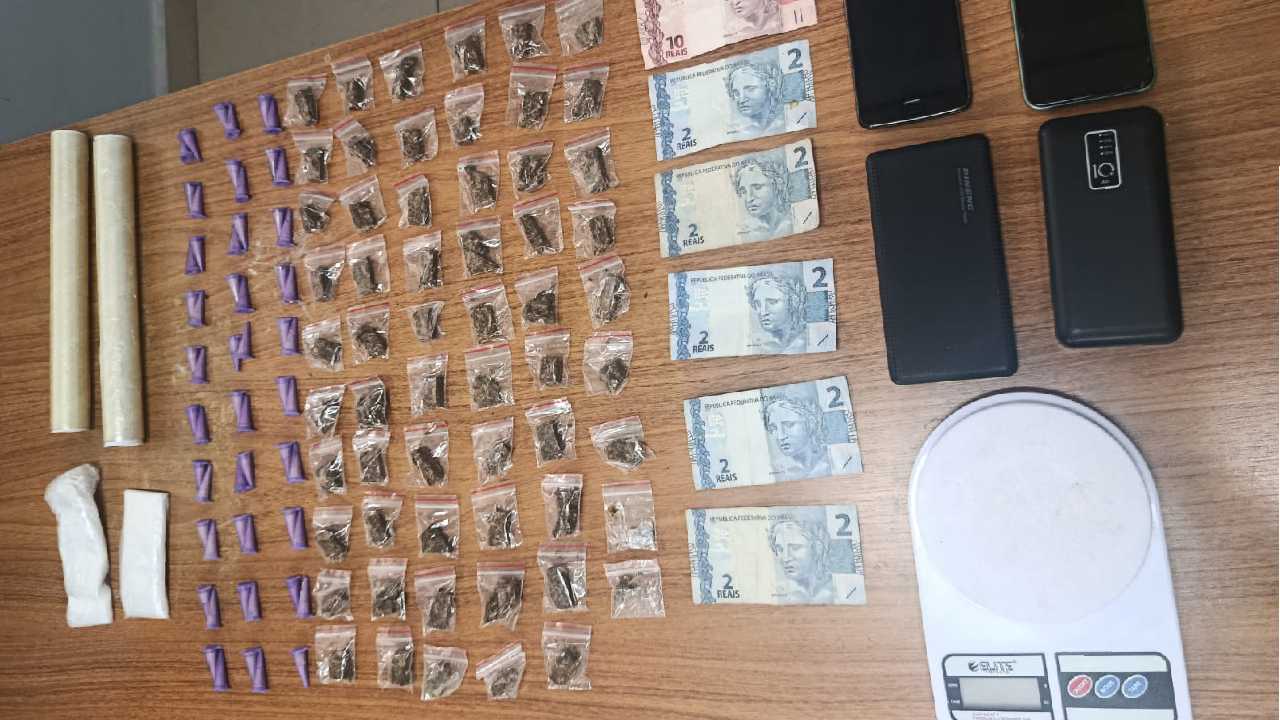 PM passa o rodo e prende homem com "kit tráfico" em Araçatuba